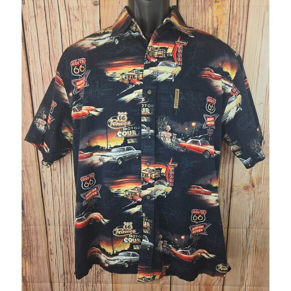 Magellan Sportswear Vintage Route 66 Men's Shirt Medium - Picture 1 of 6
